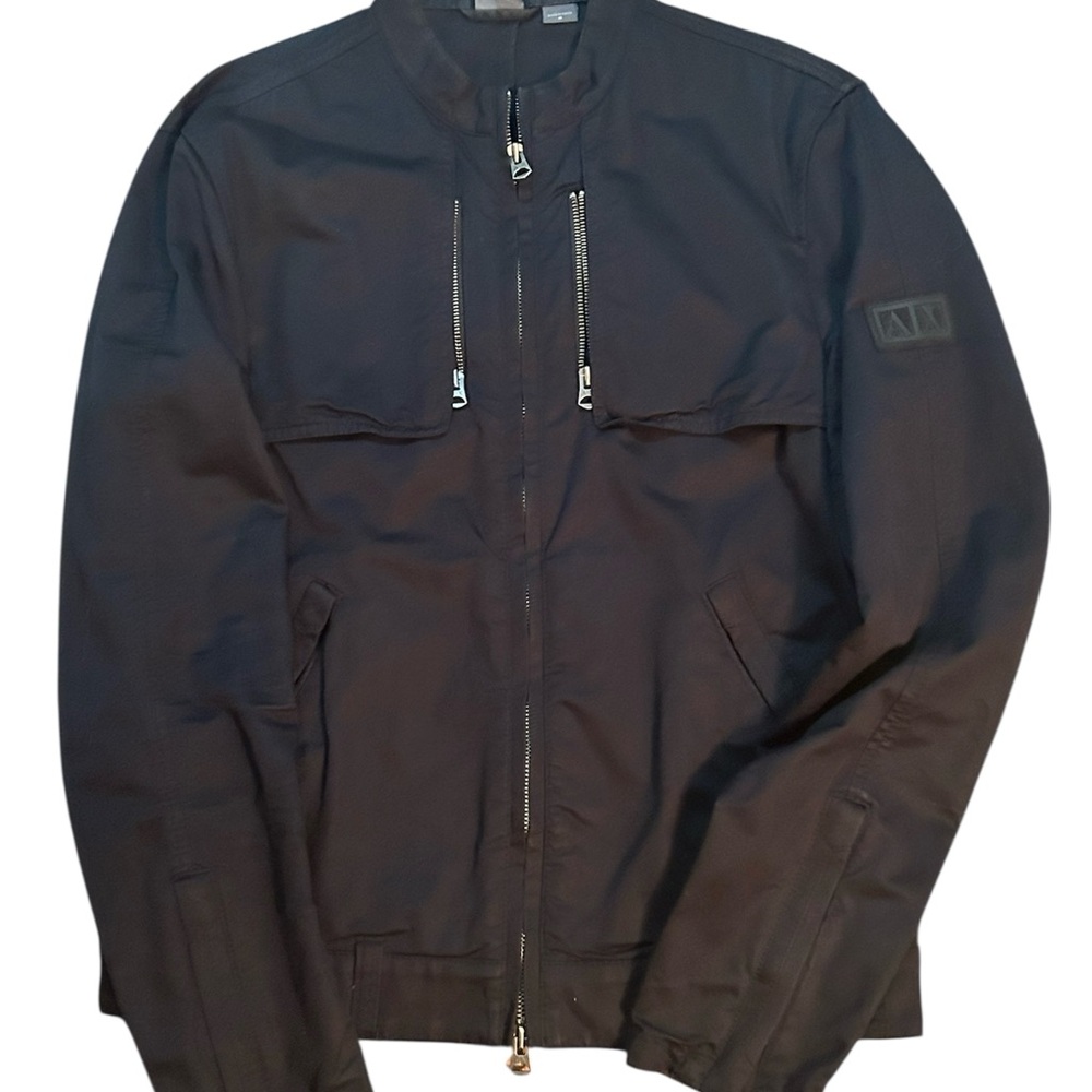 Armani Exchange Black Bomber Jacket